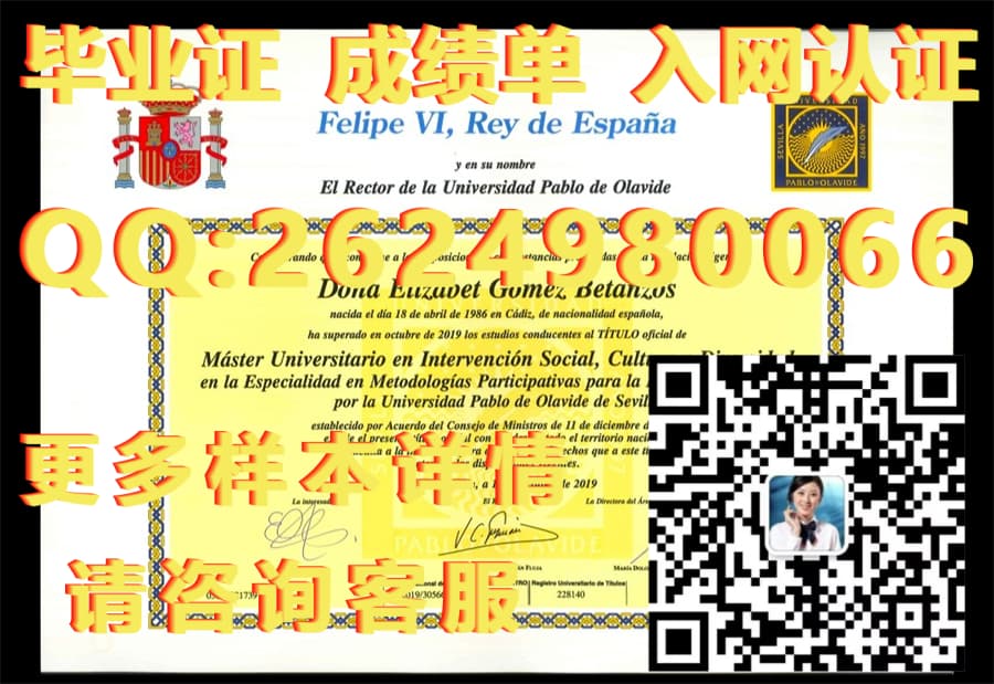 帕布罗·德奥拉韦德大学毕业证文凭样本毕业证模版|文凭参考|学位证|成绩单图片_毕业证书学位证书_毕业证学位证明